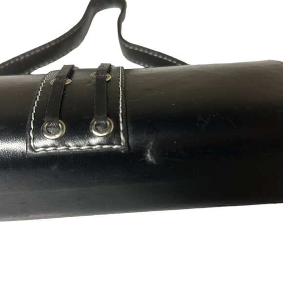 Pleather vintage clutch snap closure handbag - Picture 4 of 4